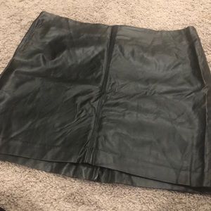 Faux leather mini